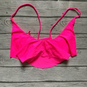 Xhilaration hot pink swimsuit top large